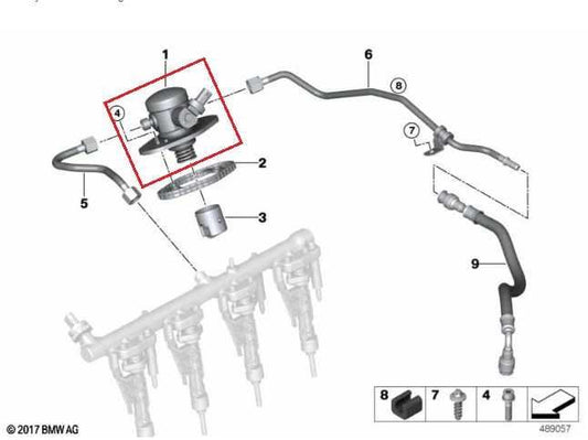 2024 BMW 430i Gran Coupe xDrive 2.0L Engine High Pressure Fuel Pump 13518631642 - Alshned Auto Parts