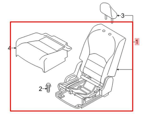 2022-25 Infiniti QX50 Luxe 2.0L Rear Passenger Right Side 2nd Row Seat Complete - Alshned Auto Parts
