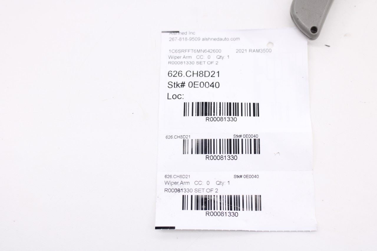 2019-2025 RAM 1500 Big Horn Front Left and Right Windshield Wiper Arm 68338925AB19