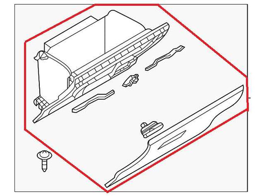 2020-2025 Mazda CX-30 2.5 S Glove Box Storage Compartment DGH9-64161 OEM - Alshned Auto Parts