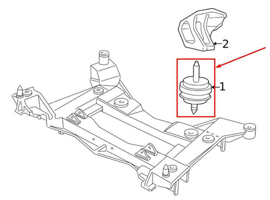 1997-2013 Chevrolet Corvette Front Left and Right Engine Support Mount 10284134 - Alshned Auto Parts