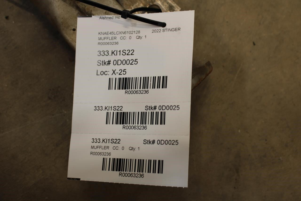 2021-2023 Kia Stinger GT1 3.3L AWD Rear Right Exhaust System Muffler 28711-J5900 - Alshned Auto Parts