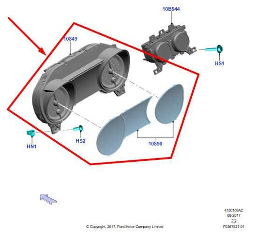 19-20 Ford Mustang Speed Gauge Instrument Cluster 40K Mileage KR3T10849RB *ReaD* - Alshned Auto Parts