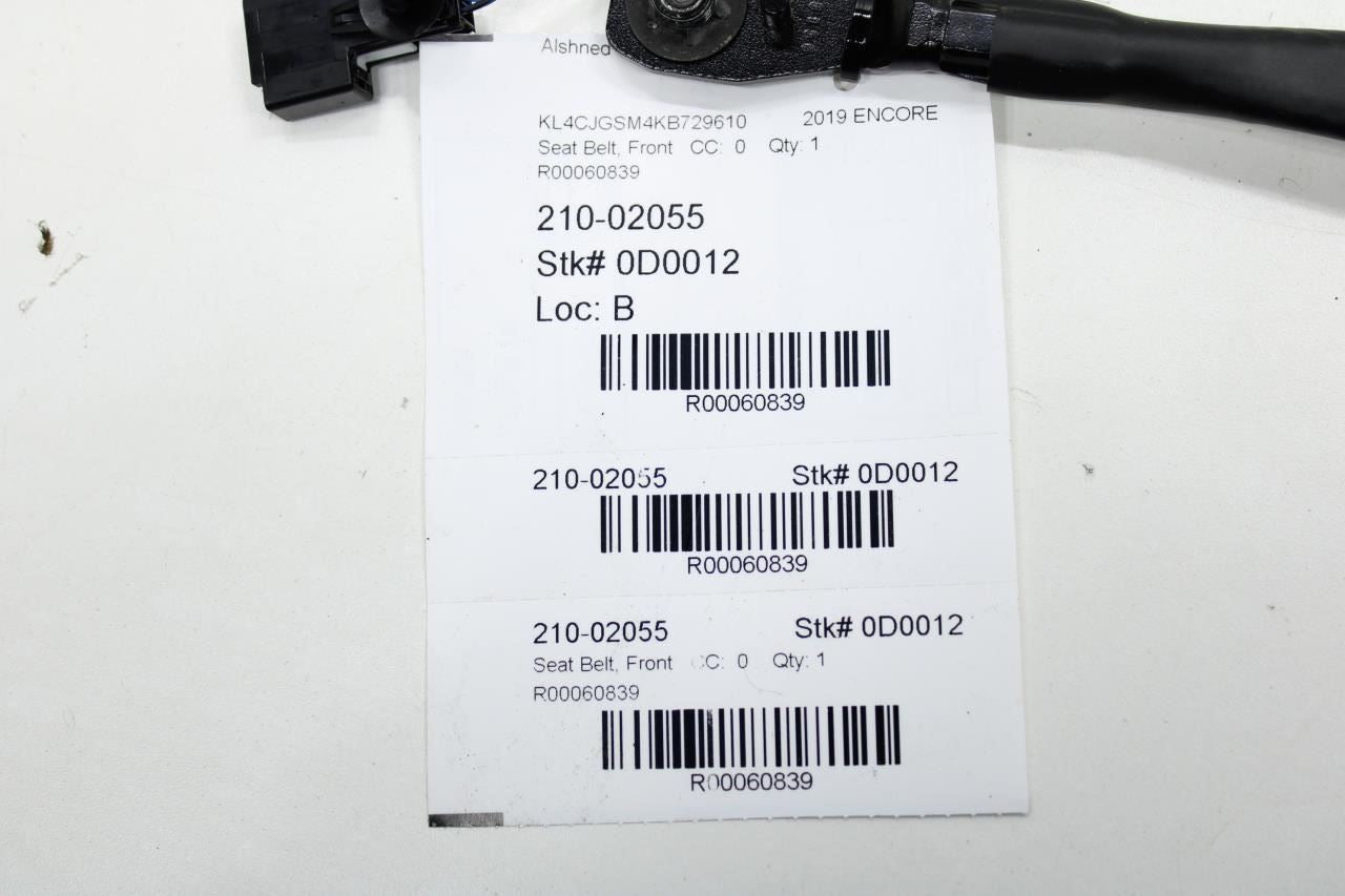 2013-2019 Buick Encore Front Passenger Right Side Seat Belt Buckle 95104556 OEM - Alshned Auto Parts