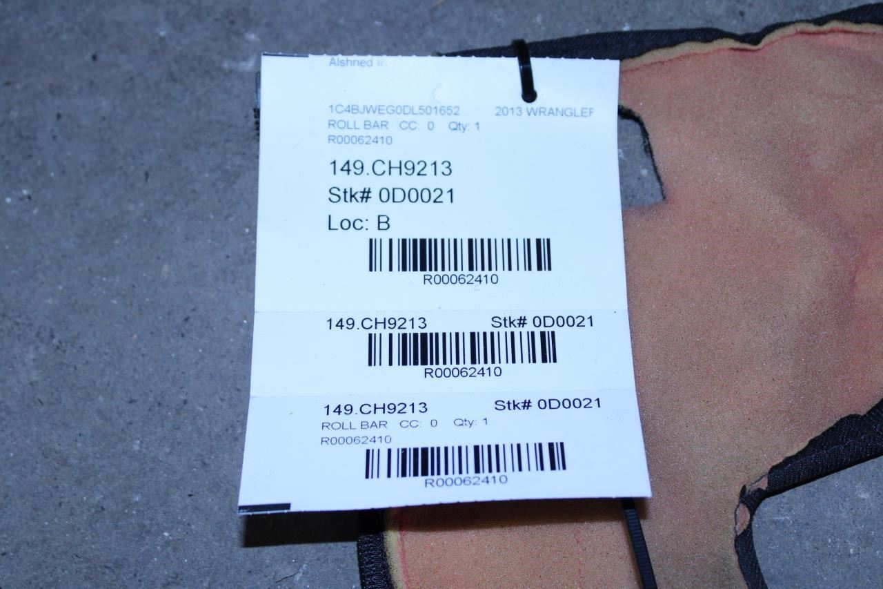 2011-18 Jeep Wrangler Right and Left Roll Sport Bar Padding Cover Set 1AH62DX9AG - Alshned Auto Parts