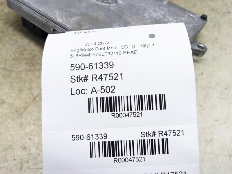 2012-2014 Honda CR-V Engine Computer Control Module ECU ECM 37820-R5A-A66 *ReaD* - Alshned Auto Parts