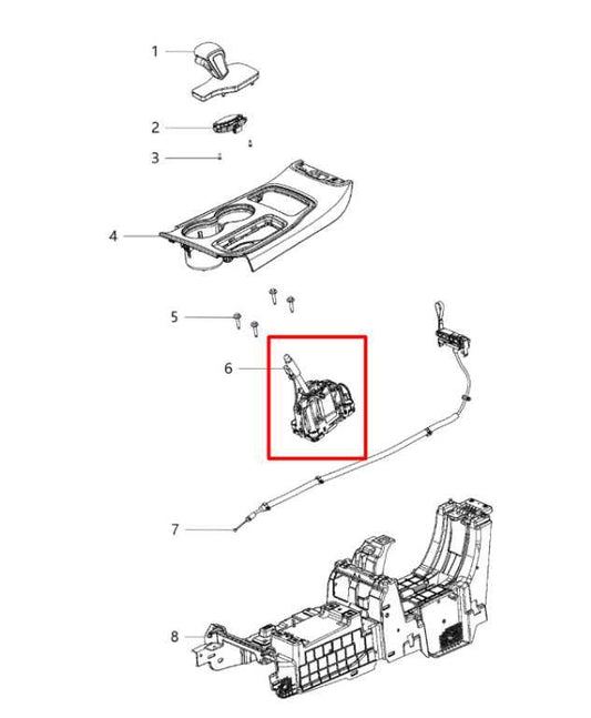 16-22 Jeep Grand Cherokee Overland 4WD Automatic Transmission Gear Shifter Lever - Alshned Auto Parts