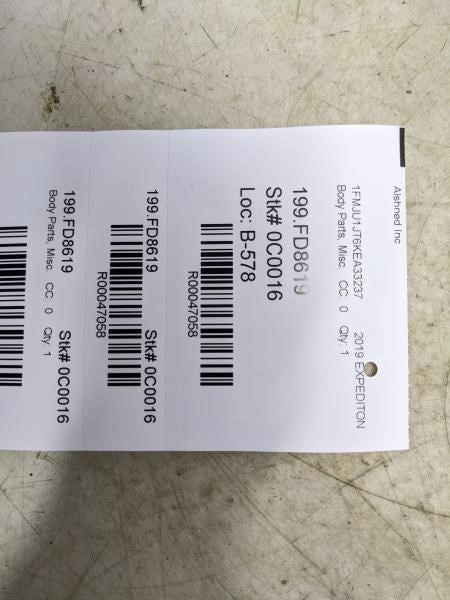 2018-24 Ford Expedition Rear Right Door Weatherstip On Body JL1Z-78253A10-A OEM - Alshned Auto Parts