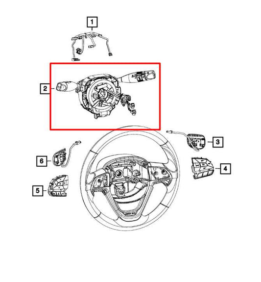 2014-22 Jeep Cherokee 75th Anniversary Steering Column Turn Signal Wiper Switch - Alshned Auto Parts