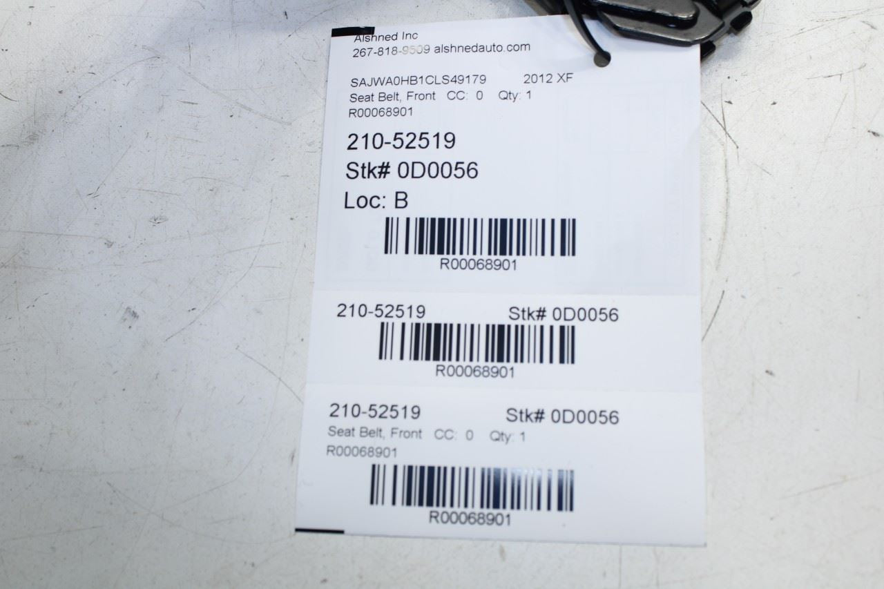 2011-15 Jaguar XF Portfolio Front Left Side Seat Belt Buckle AW83-F61203-AD8PVJ - Alshned Auto Parts