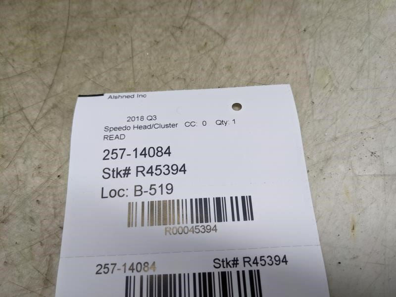 2017-2018 Audi Q3 Speedometer Gauge Instrument Cluster 8U0-920-970 OEM *ReaD* - Alshned Auto Parts