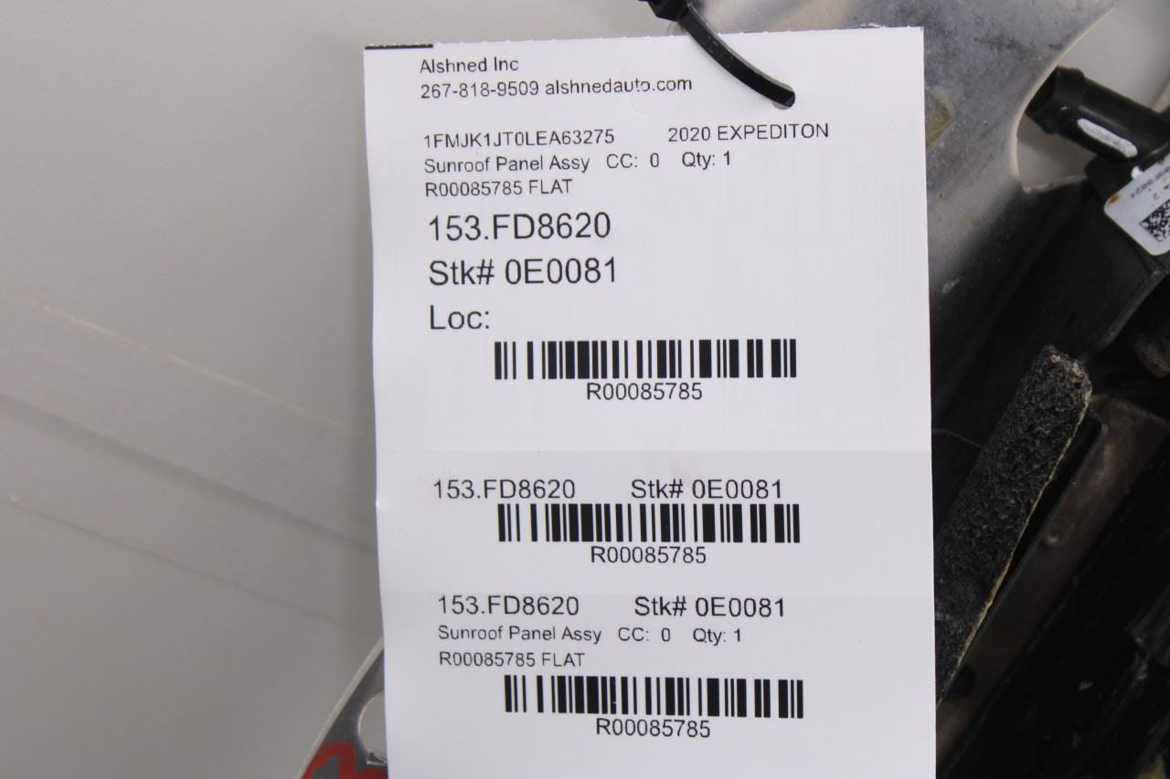 2019-2020 Ford Expedition Max XLT Roof Sunroof Track Frame FL3Z-16502C22-F OEM16
