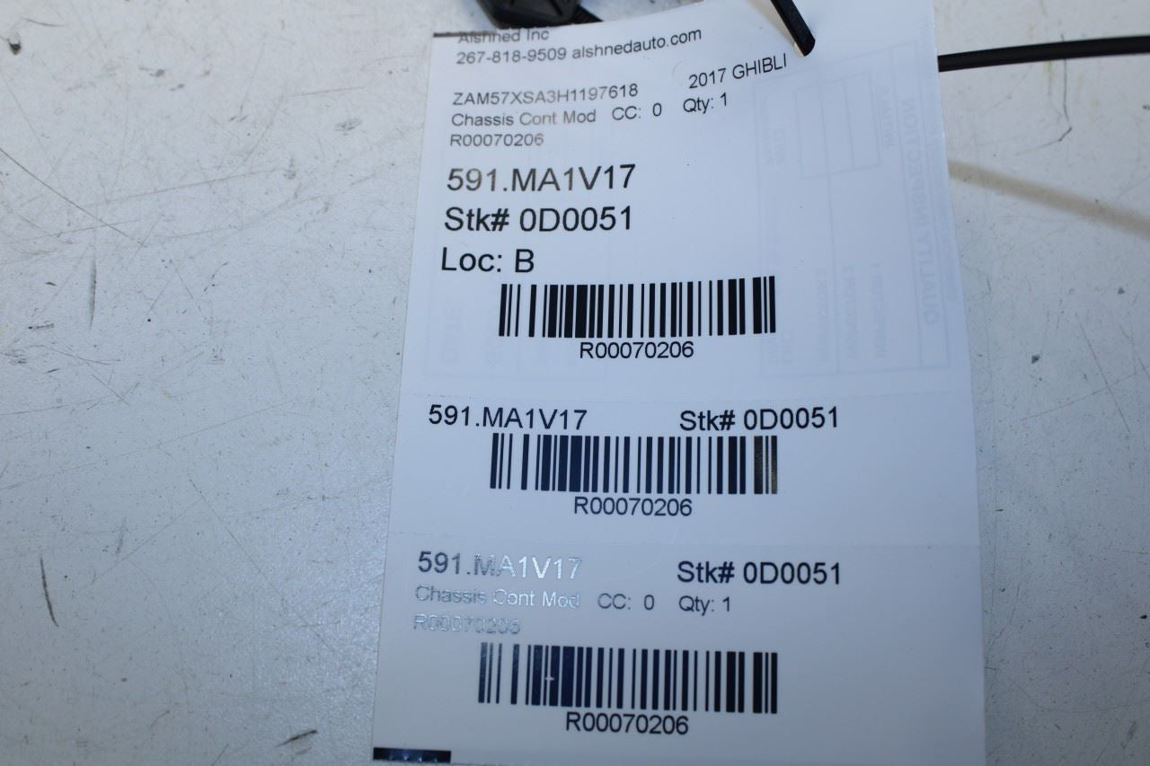 2017-21 Maserati Ghibli 3.0L RWD Front Driver Left Side Door Control Module ECU - Alshned Auto Parts