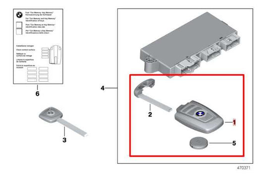 2010-2012 BMW 750Li xDrive 4.4L AWD Key Keyless Remote Entry Fob Transmitter - Alshned Auto Parts