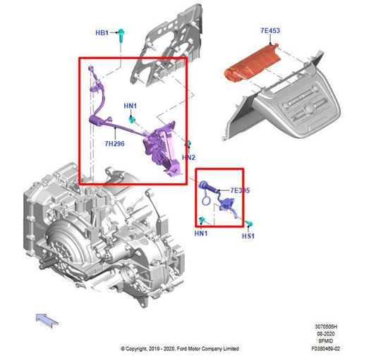 20-25 Ford Escape SEL Auto Transmission Gear Shift Selector Lever Control Cable - Alshned Auto Parts