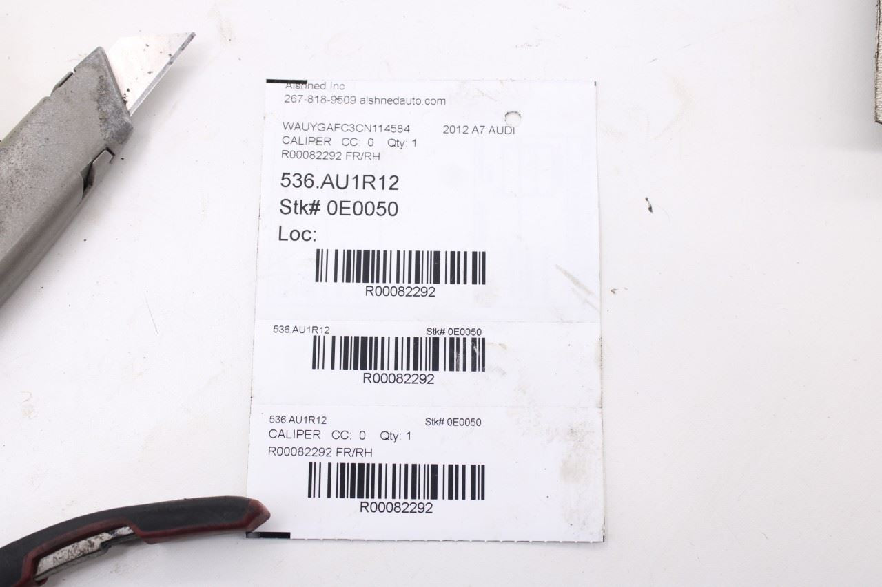 2012-2018 Audi A7 Premium Front Right Side Brake Disc Caliper 4G0-615-124-E OEM13