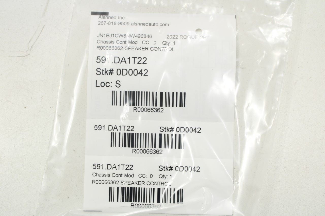 2018-2022 Nissan Rogue Sport SL AWD Warning Speaker Controller Control Module - Alshned Auto Parts