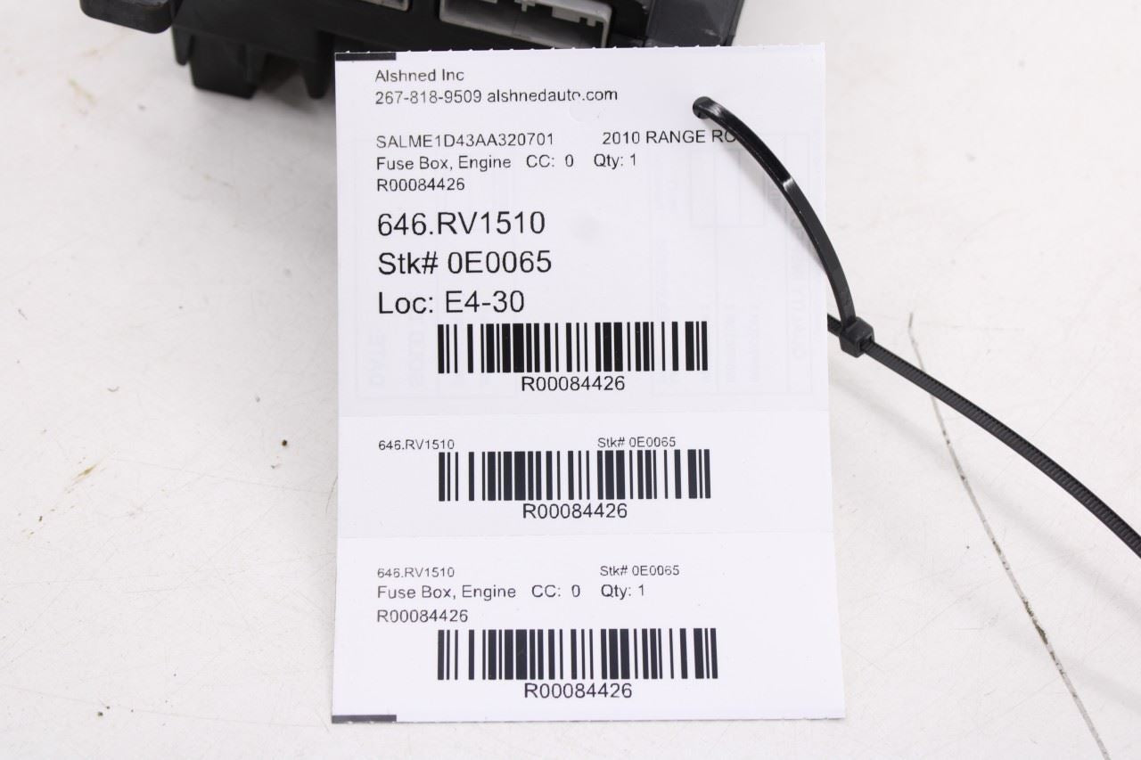 2010-12 Land Rover Range Rover HSE 5.0L Cabin Instrument Panel Fuse Relay Block - Alshned Auto Parts