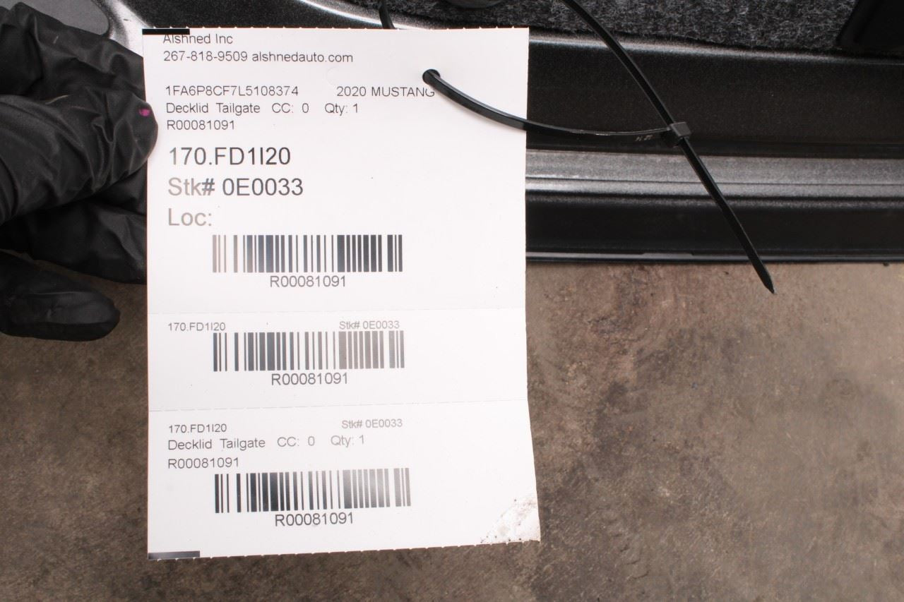 15-23 Ford Mustang GT Coupe Rear Trunk Deck Lid Shell Panel Assy FR3Z-6340110-C12