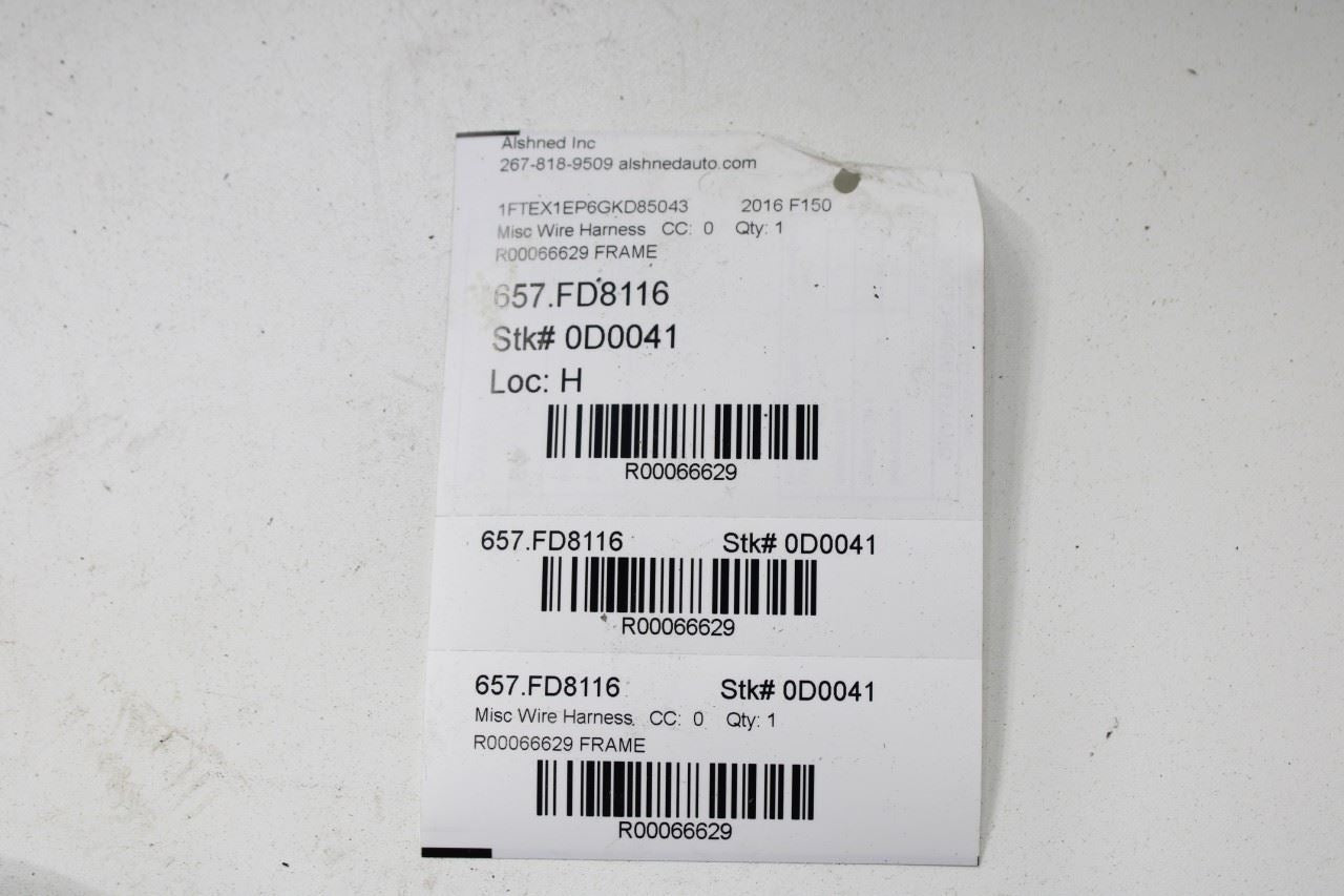 15-17 Ford F150 SuperCab Chassis Frame (Rear Lamps) Wire Harness GL3T-14405-DAA - Alshned Auto Parts