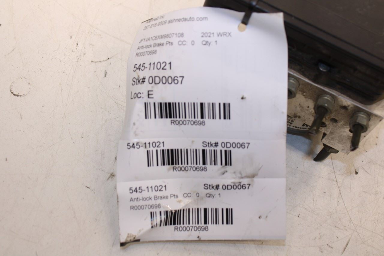 2020-2021 Subaru WRX Premium 2.0L AWD ABS Anti Lock Brake Pump Control Module - Alshned Auto Parts