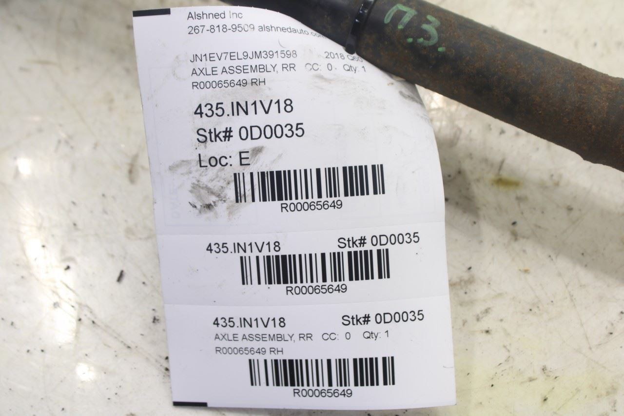 17-22 Infiniti Q60 Luxe AWD Rear Right Side CV Axle Drive Half Shaft 39600-4GB0A - Alshned Auto Parts