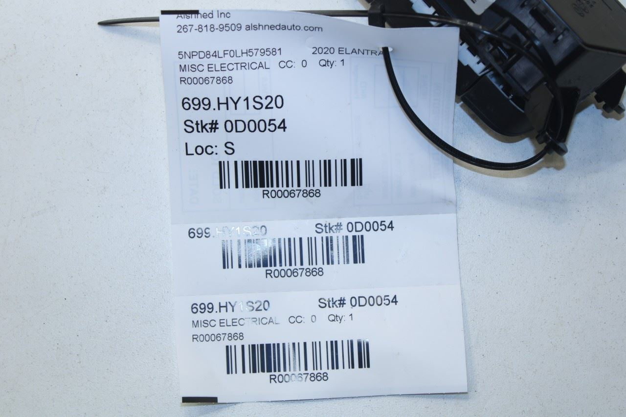 2019-2020 Hyundai Elantra SEL Dash Left Side Traction Lane and Blind Spot Switch - Alshned Auto Parts