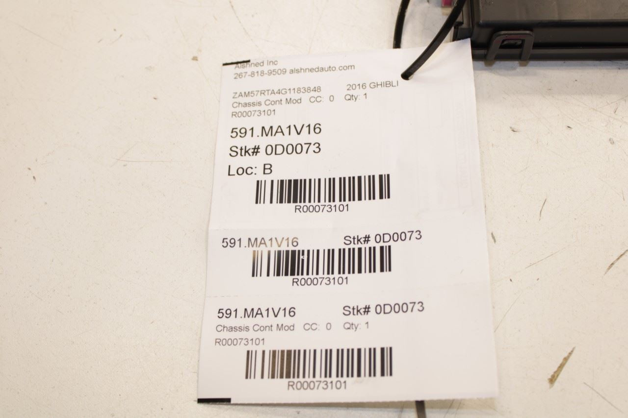 2016 Maserati Ghibli S Q4 3.0L Passive Remote Keyless Entry Start Control Module - Alshned Auto Parts
