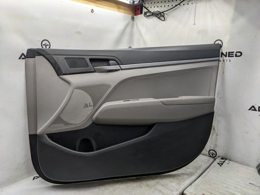 2017-18 Hyundai Elantra Front Right Door Trim Panel Gray 82306-F3010 OEM *ReaD* - Alshned Auto Parts