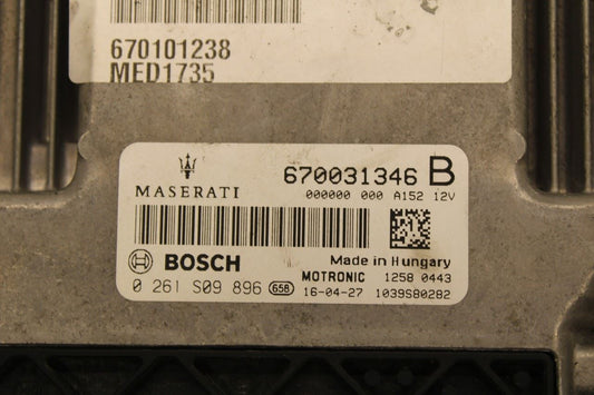 2014-2020 Maserati Ghibli 3.0L Engine Computer Control Module ECU ECM 670031346 - Alshned Auto Parts