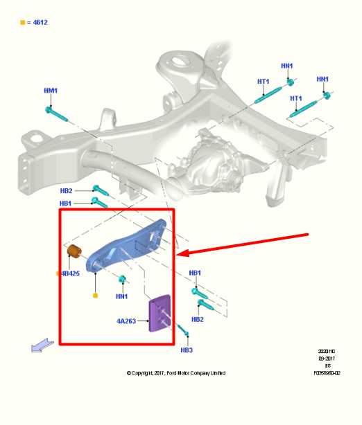 2018-2025 Ford Expedition 4x4 Rear Differential Mount Bracket HL1W-4C000-EB OEM - Alshned Auto Parts