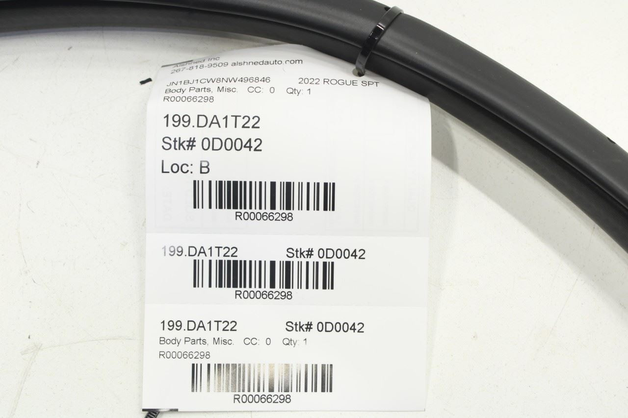 17-22 Nissan Rogue Sport SL AWD Rear Right Door Weatherstrip On Body 76923-6MA0A - Alshned Auto Parts