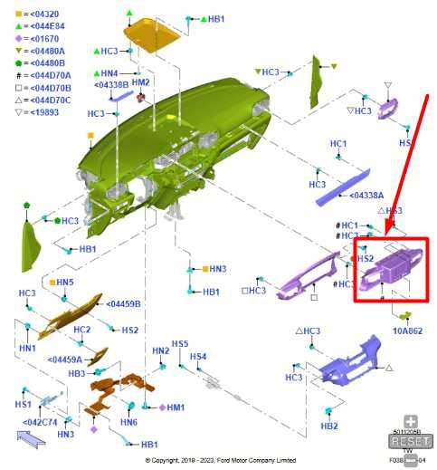 20-24 Ford Explorer Police Upper Center Dash Bezel w Air Vents LB5Z-78044D70-AC - Alshned Auto Parts
