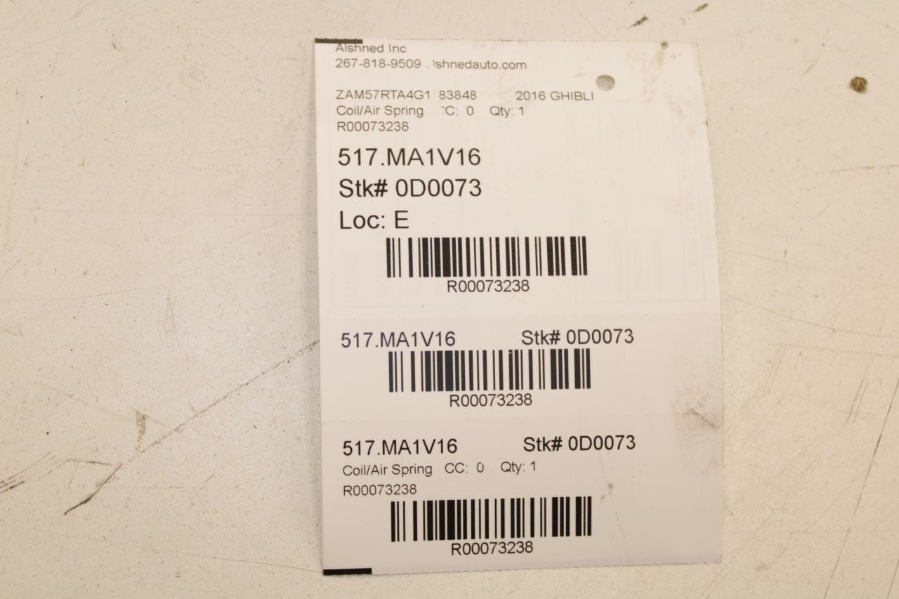 14-17 Maserati Ghibli S Q4 AWD Rear Suspension Right and LH Side Coil Spring Set - Alshned Auto Parts