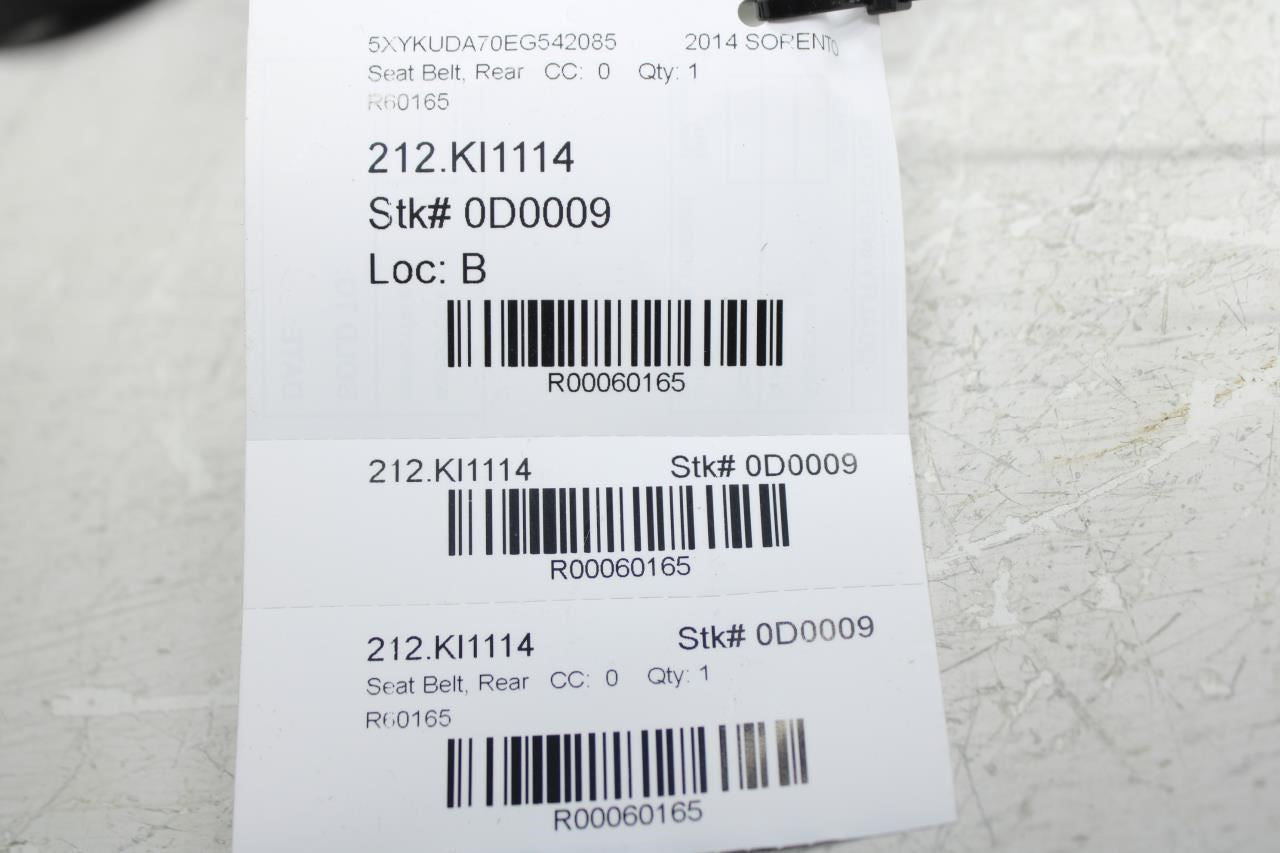 13-15 Kia Sorento EX Rear RH Side 2nd Row Seat Belt Retractor 89820-1U710VA OEM - Alshned Auto Parts