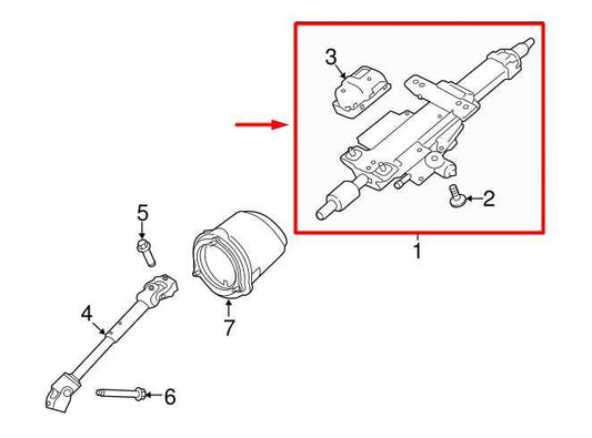 2017-2023 Jaguar XE R-Dynamic S 2.0L Steering Column Assembly T2H52301 OEM - Alshned Auto Parts