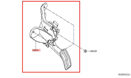 2013-2020 Nissan Pathfinder SV 3.5L AWD Accelerator Throttle Gas Pedal Sensor - Alshned Auto Parts