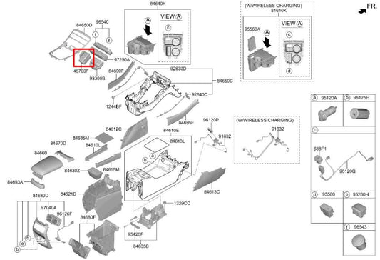 2021-23 Hyundai Santa Fe SEL Electronic Auto Transmission Gear Shifter Selector - Alshned Auto Parts