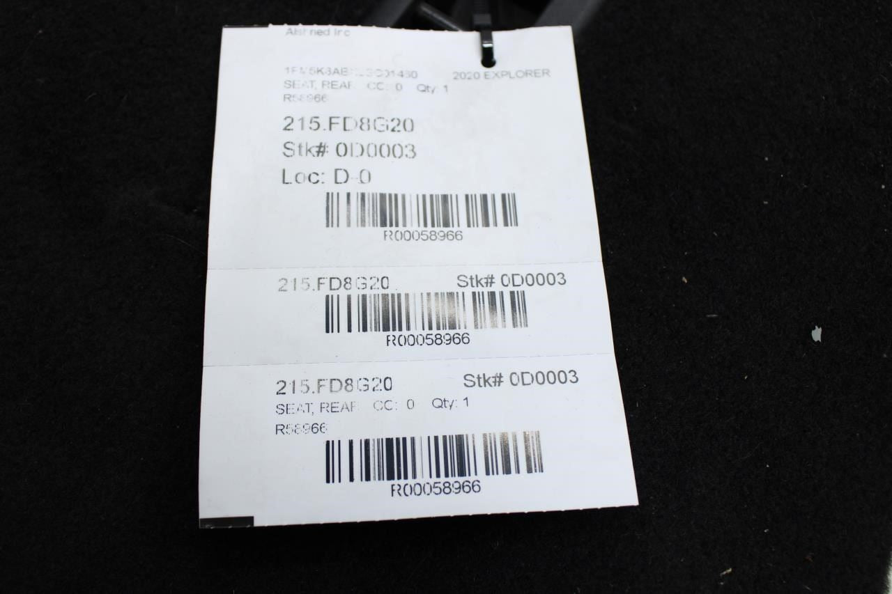 2020-25 Ford Explorer Police Rear 2nd Row Center Middle Seat LB5Z-7866600-UA OEM - Alshned Auto Parts