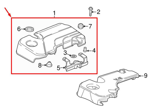 2018-2022 Chevrolet Equinox Engine Motor Top Cover 12687762 OEM - Alshned Auto Parts