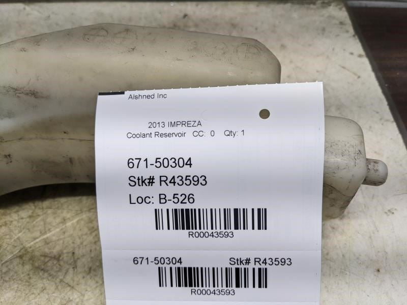 2008-2016 Subaru Impreza Radiator Coolant Reservoir Bottle 45150AG001 OEM - Alshned Auto Parts