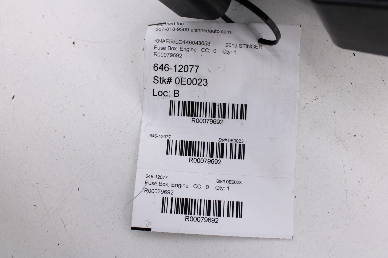 18-21 Kia Stinger GT2 AWD 3.3L Engine PCB Power Distribution Fuse Junction Block - Alshned Auto Parts