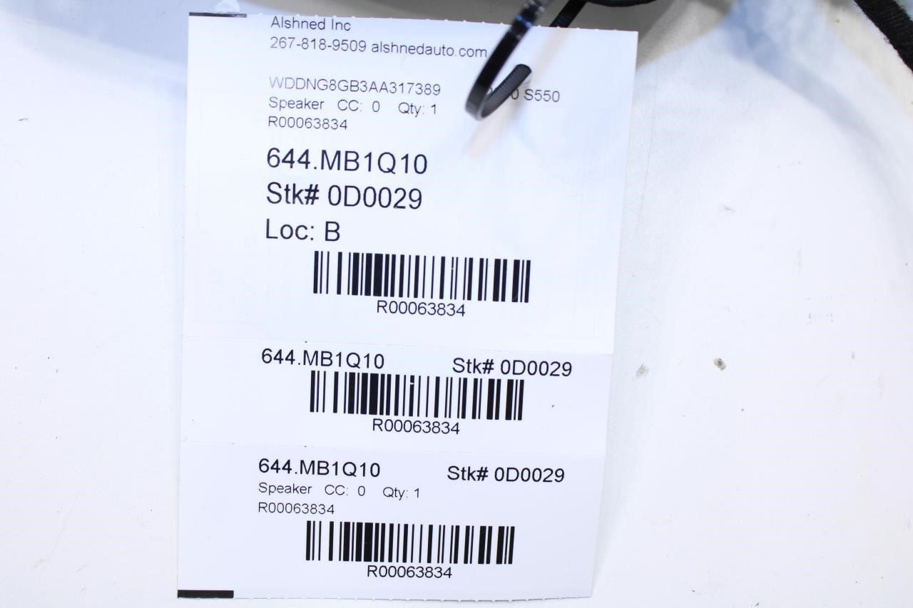 2010-2013 Mercedes-Benz S550 Logic 7 Front Left Door Lower Speaker 221-820-77-02 - Alshned Auto Parts