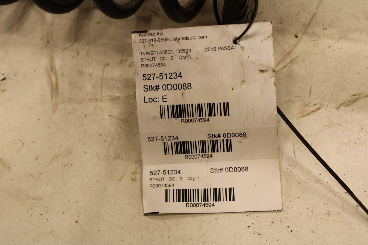 2012-22 Volkswagen Passat SE FWD Front Suspension Left Side Shock Strut Absorber - Alshned Auto Parts