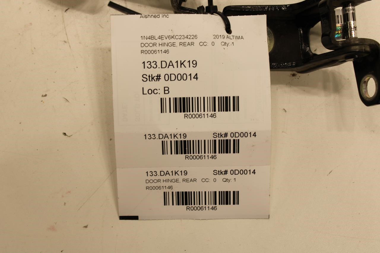 2019-2024 Nissan Altima SL Rear Right Door Hinge Upper and Lower 82400-2Y90A OEM - Alshned Auto Parts