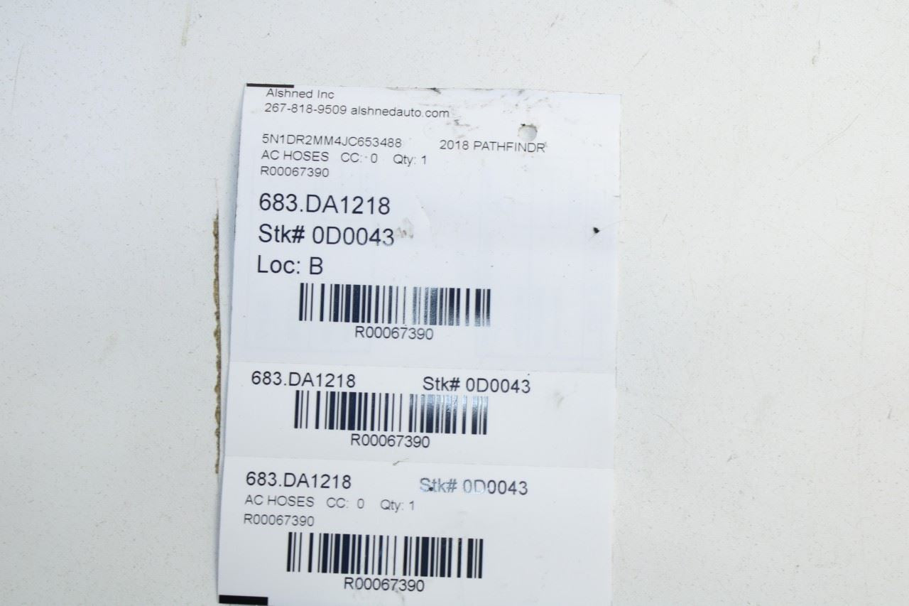 14-20 Nissan Pathfinder SV 3.5L AC Conditioning Discharge and High Pressure Hose - Alshned Auto Parts