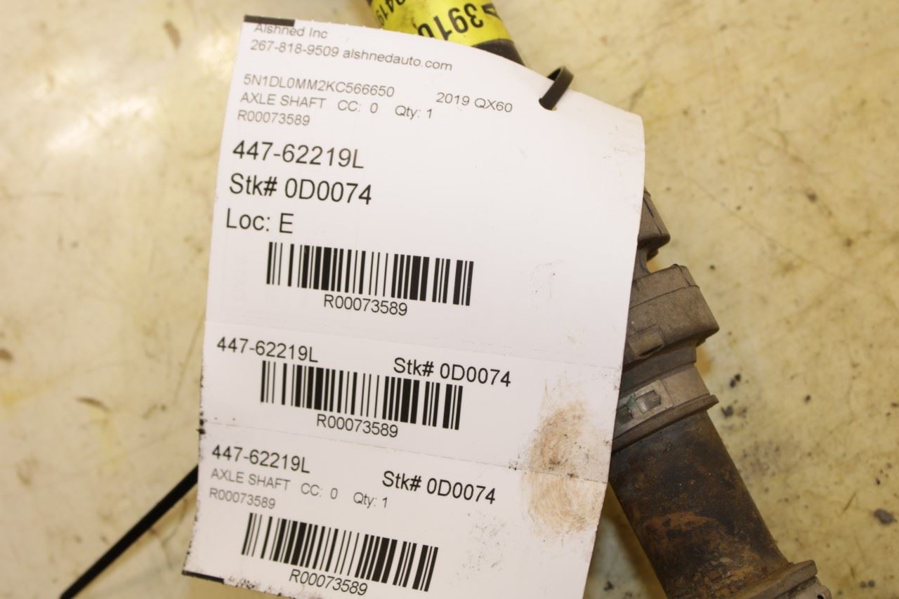 2017-2019 Infiniti QX60 Pure AWD Front Left Driver Side CV Axle Drive Half Shaft - Alshned Auto Parts