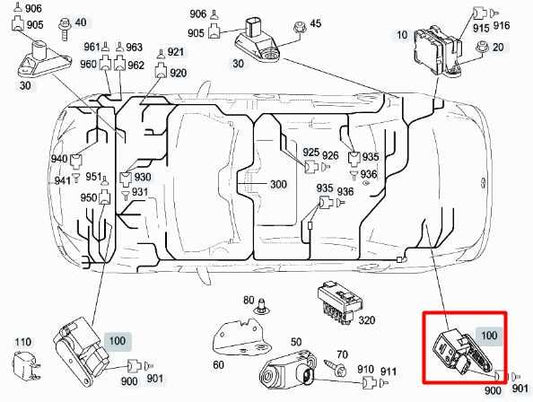 07-13 Mercedes-Benz S550 Rear RH or LH Headlight Height Level Sensor 0105427717 - Alshned Auto Parts