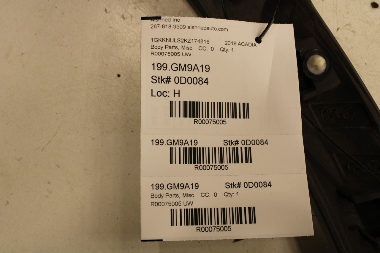2017-2023 GMC Acadia SLT-1 Rear Right Side Door Lower Body Molding 85617230 OEM - Alshned Auto Parts
