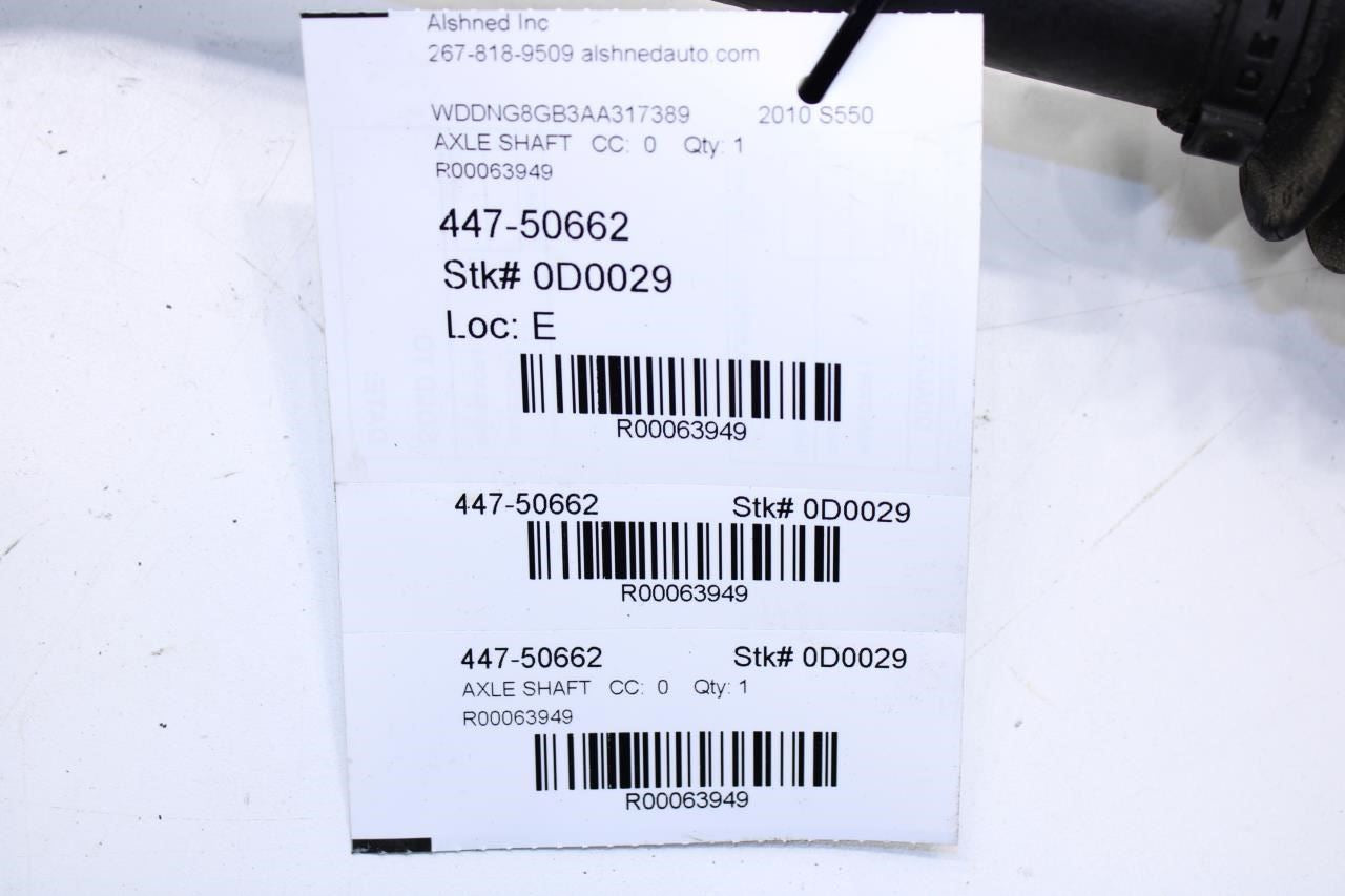 2007-2013 Mercedes-Benz S550 AWD Rear Left or Right CV Axle Drive Half Shaft - Alshned Auto Parts